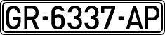 License plates of Spain, 1971 year series