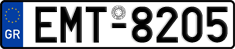 License plate of Greece, Cars