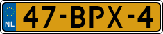 License plate of the Netherlands, Heavy Commercial Vehicles (1994 system)