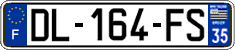 French license plate, SIV (ordinary)