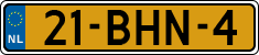 License plate of the Netherlands, Heavy Commercial Vehicles (1994 system)