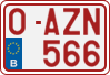 License plate of Belgium, Regular plates (2010)