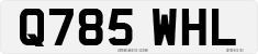 License plate of the United Kingdom, 1983 year system