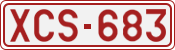 License plate of Belgium, 1951 year system