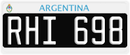 License plate of Argentina, Cars (1995, ABC 123)