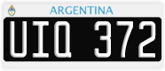 License plate of Argentina, Cars (1995, ABC 123)