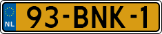 License plate of the Netherlands, Heavy Commercial Vehicles (1994 system)