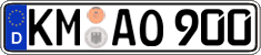 German license plate, Regular plates