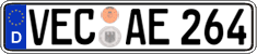 German license plate, Regular plates