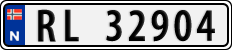 License plate of Norway, Cars
