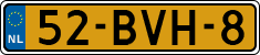 License plate of the Netherlands, Heavy Commercial Vehicles (1994 system)