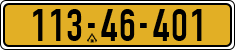 License plate of Israel, Regular plates