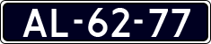 License plate of the Netherlands, Imported oldtimers (cars)