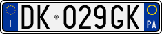 License plate of Italy, Cars (1994 year series)