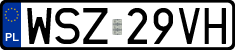 License plates of Poland, Regular car plates