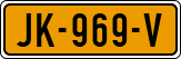 License plate of the Netherlands, Cars