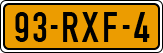 License plate of the Netherlands, Cars