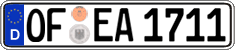 German license plate, Regular plates