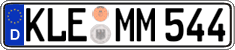 German license plate, Regular plates