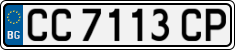 License plate of Bulgaria, Cars