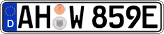 German license plate, Electric vehicles