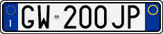 License plate of Italy, Cars (1994 year series)