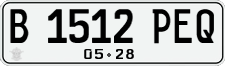 License plate of Indonesia, Regular plates
