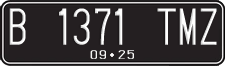 License plate of Indonesia, Regular plates