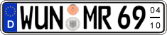 German license plate, Seasonal plates
