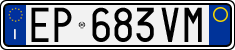 License plate of Italy, Cars (1994 year series)