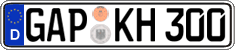 German license plate, Regular plates