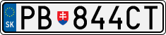License plate of Slovakia, Cars