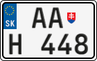 License plate of Slovakia, Oldtimers