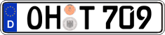 German license plate, Regular plates