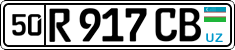 License plate of Uzbekistan, Private owners