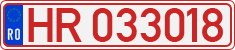 License plate of Romania, Provisional