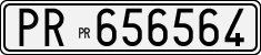 License plate of Italy, Cars (1927 year series)