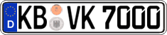 German license plate, Regular plates