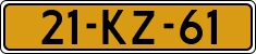 License plate of the Netherlands, Military