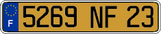 French license plate, FNI