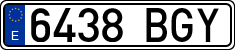 License plates of Spain, Ordinary (2000)