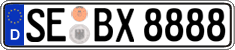 German license plate, Regular plates
