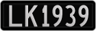 License plate of New Zealand, AB1(234)