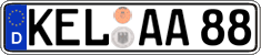 German license plate, Regular plates