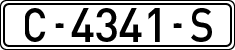 License plates of Spain, 1971 year series