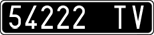 License plate of Italy, Cars (1927 year series)