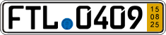 German license plate, Short-term transit plates