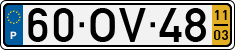 License plate of Portugal, Regular plates