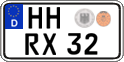 German license plate, Regular plates