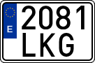 License plates of Spain, Ordinary (2000)
